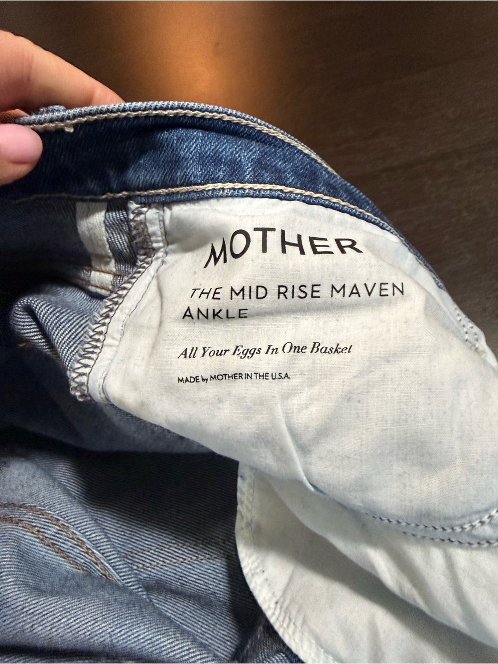 MOTHER Maven mid rise straight jeans - Picture 7 of 7